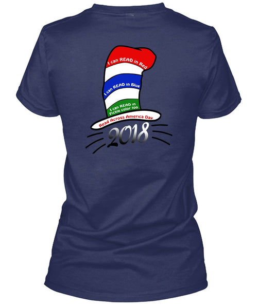 Dr. Seuss T Shirt, I Can Read In Red T Shirt, The Cat in the Hat T Shirt, I Can Read In Blue T Shirt