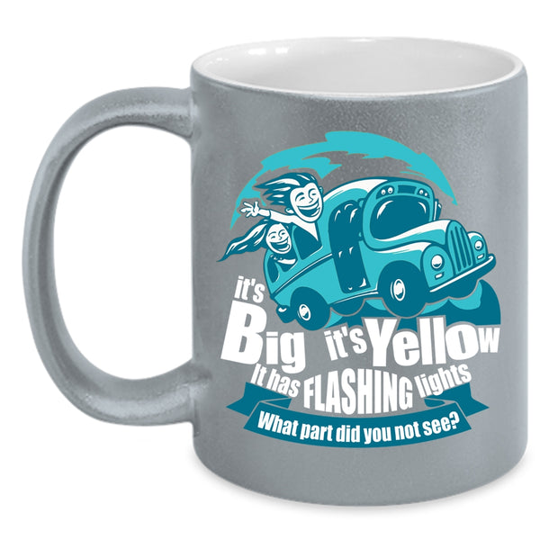 It's Bif It's Yellow Coffee Mug, It Has Flashing Lights Coffee Cup