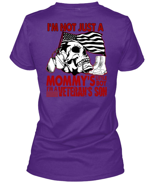 I'm A Veteran's Son T Shirt, Mommy's Little Boy T Shirt