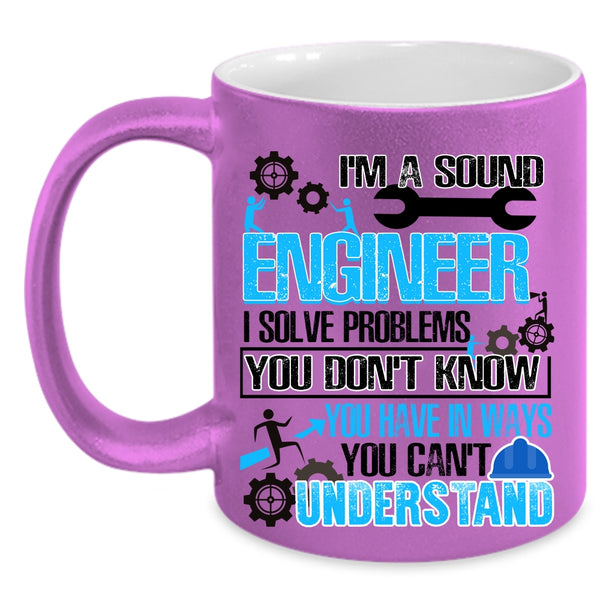 Cool Gift For Engineers Coffee Mug, I'm A Sound Engineer Accent Mug
