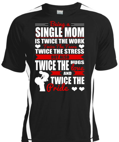 A black t-shirt with the shopify logo