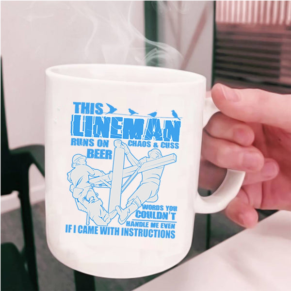 Funny Gift For Linemans Coffee Mug, Awesome Linemans Cup