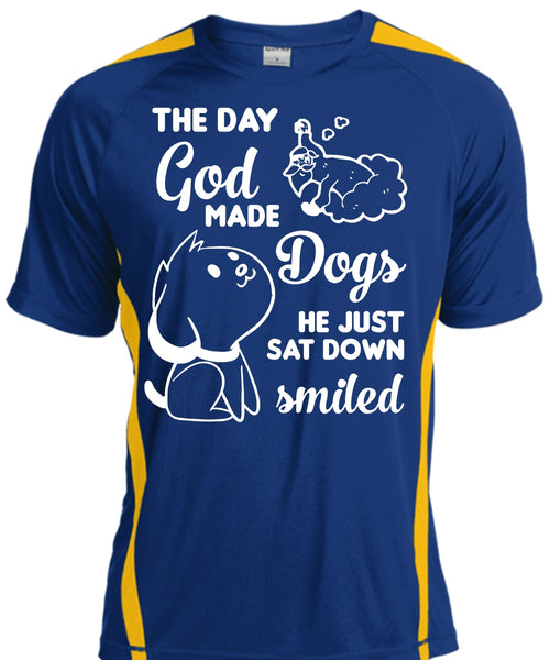 The Day God Made Dogs He Just Sat Down Smiled T Shirt, Pets T Shirt, I Love Dog T Shirt