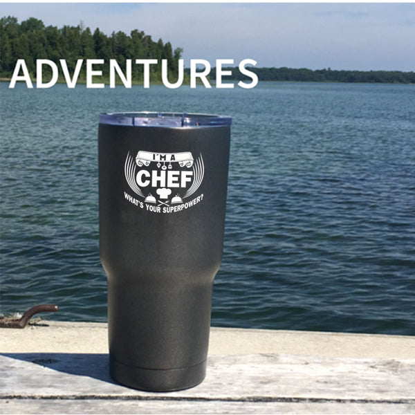 I'm A Chef Tumbler 30 oz Stainless Steel, Funny Gift For My Chef Travel Mug