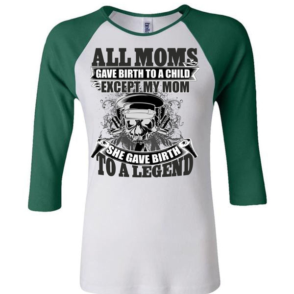 She Gave Birth To A Legend T Shirt, I Love Mom T Shirt, Awesome T-Shirts