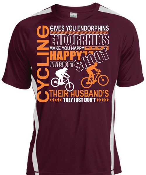 Cycling Gives You Endorphins T Shirt, Make You Happy T Shirt, Cool Shirt