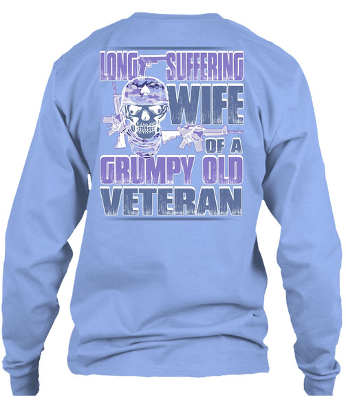 Long Suffering Wife T Shirt, I Love Veteran T Shirt