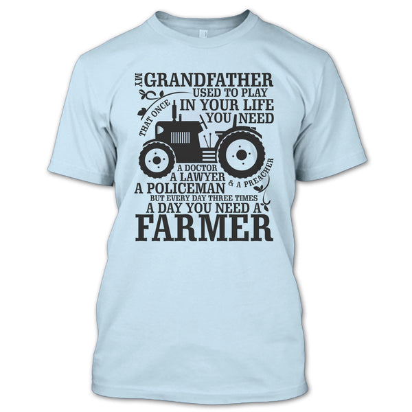 My Grandfather T Shirt, Farming Grandfather T Shirt
