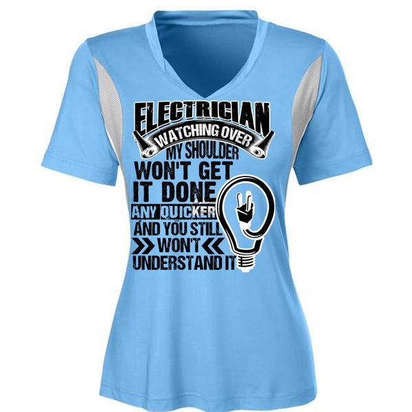 Electrician Watching Over T Shirt, I Love Electrician T Shirt, Awesome T-Shirts