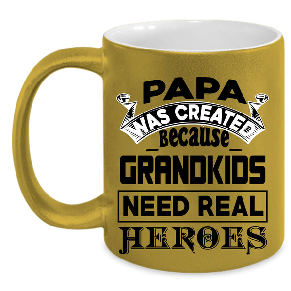 Awesome Gift For Papa Coffee Mug, Papa Accent Mug