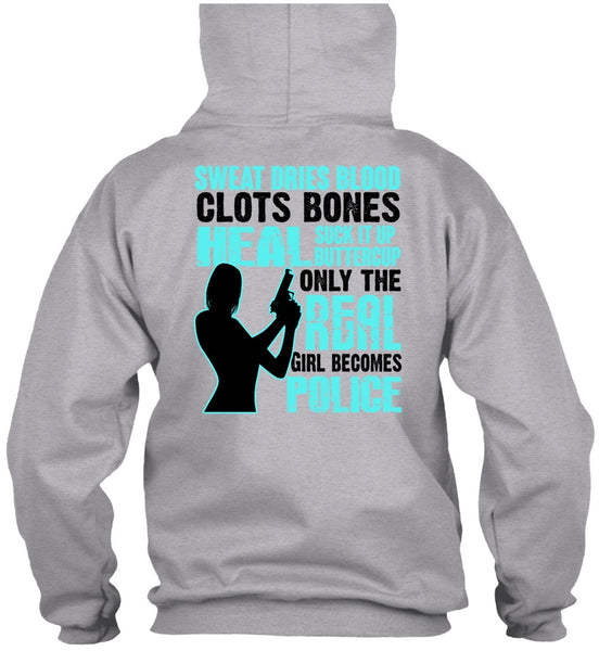 Only The Real Girl Becomes Police T Shirt, I Love Police T Shirt