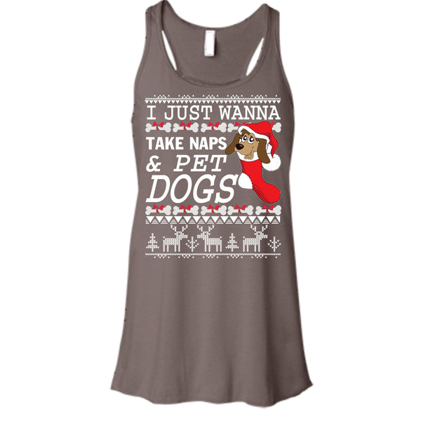 I Just Wanna Take Naps T Shirt, Take Nap & Pet Dogs Tank Top