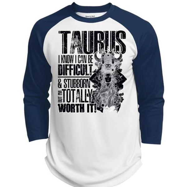 I Can Be Difficult T Shirt, I Love Taurus T Shirt, Awesome T-Shirts  (Polyester Game Baseball Jersey)