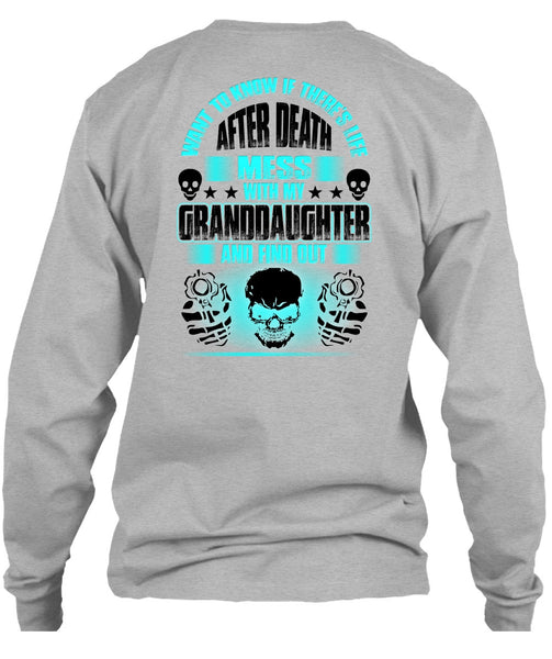 Mess With My Granddaughter T Shirt, I Love Grandkids T Shirt