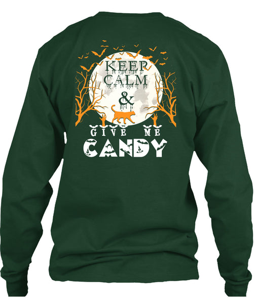 Keep Calm And Give Me Candy T Shirt, I Love Christmas T Shirt