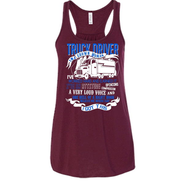Trucker Driver T Shirt, I'm A Grow Woman Tank Top