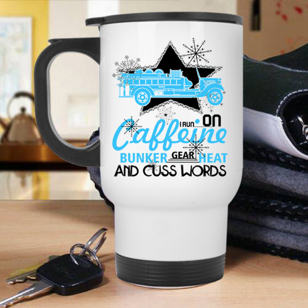 Christmas Gift For Fireman Travel Mug, Cute Firefighter Mug