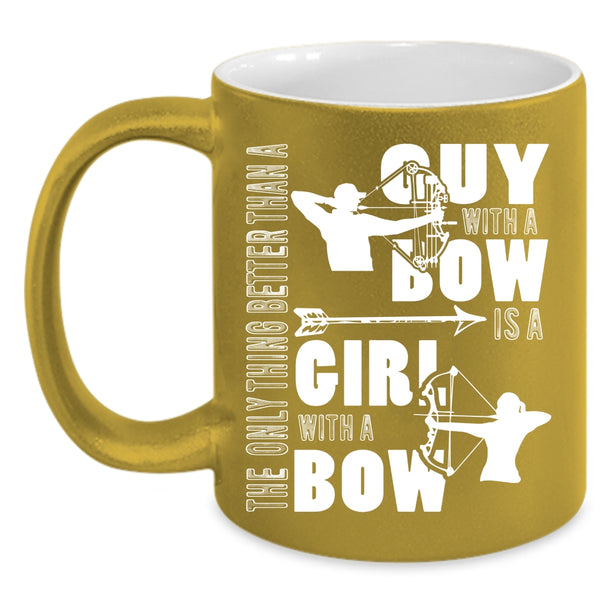 Guy With A Bow Coffee Mug, Girl With A Bow Coffee Cup