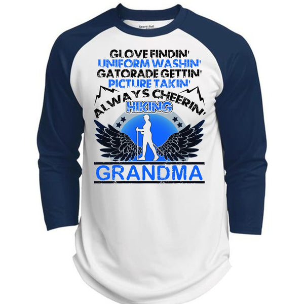Hiking Grandma T Shirt, I Love Hiking T Shirt, Awesome T-Shirts  (Polyester Game Baseball Jersey)