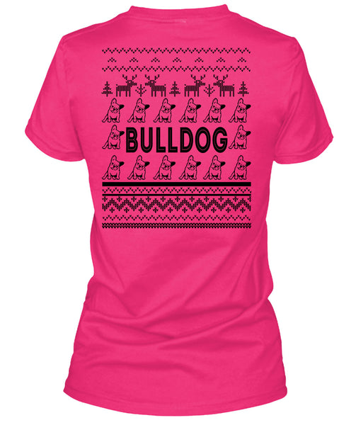 I Love Bulldog T Shirt, Merry Christmas T Shirt