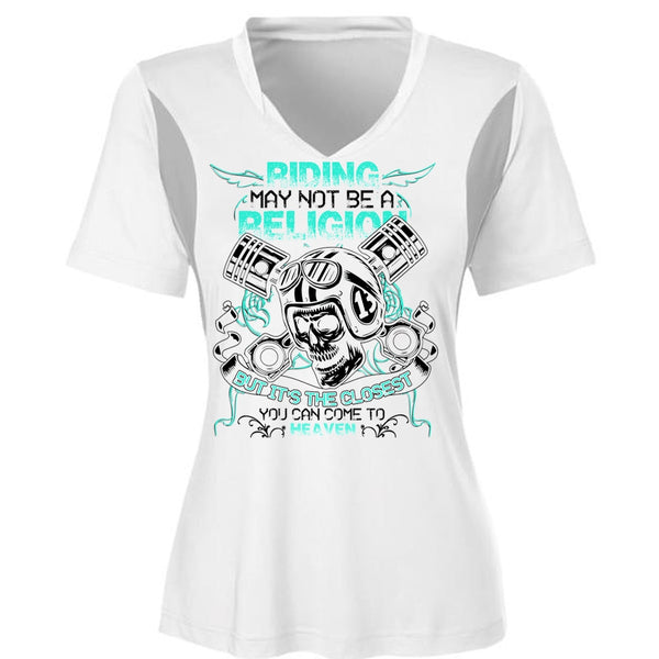 Riding May Not Be A Religion T Shirt, I Love Biking T Shirt, Awesome T-Shirts
