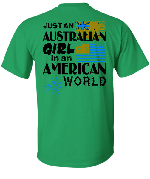 Just An Australian Girl In An American World T Shirt, Wait For Halloween T Shirt
