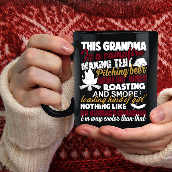 This Grandma Is A Campfire Coffee Mug, Cool Grandpa Coffee Cup