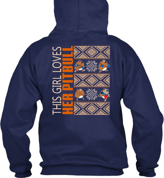 This Girl Loves Her Pit Bull T Shirt, This Girl Loves Christmas T Shirt