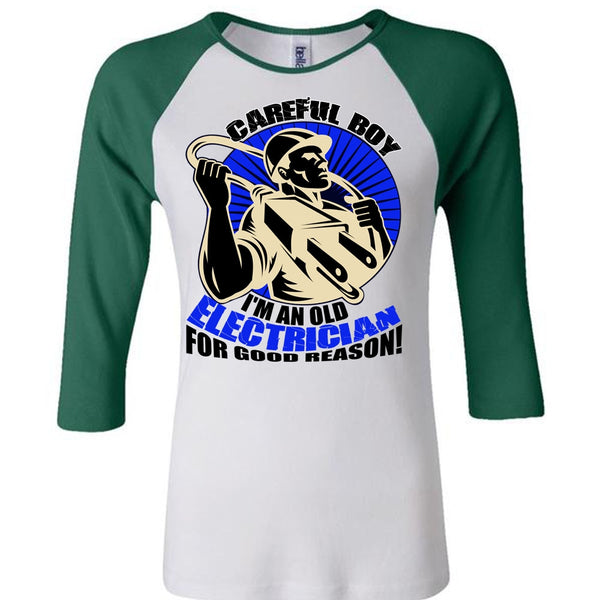 I'm An Old Electrician T Shirt, I Love Electrician T Shirt, Awesome T-Shirts