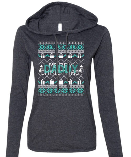 Mery Christmas T Shirt, Being A Papa T Shirt (Anvil Ladies Ringspun Hooded)