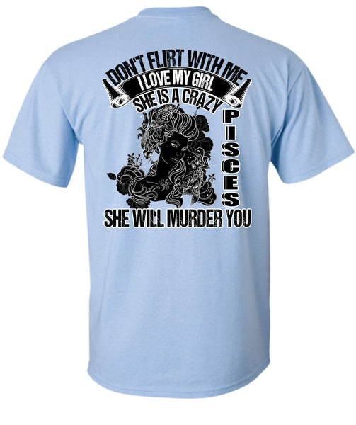 She Is A Crazy Pisces T Shirt, I Love Pisces T Shirt