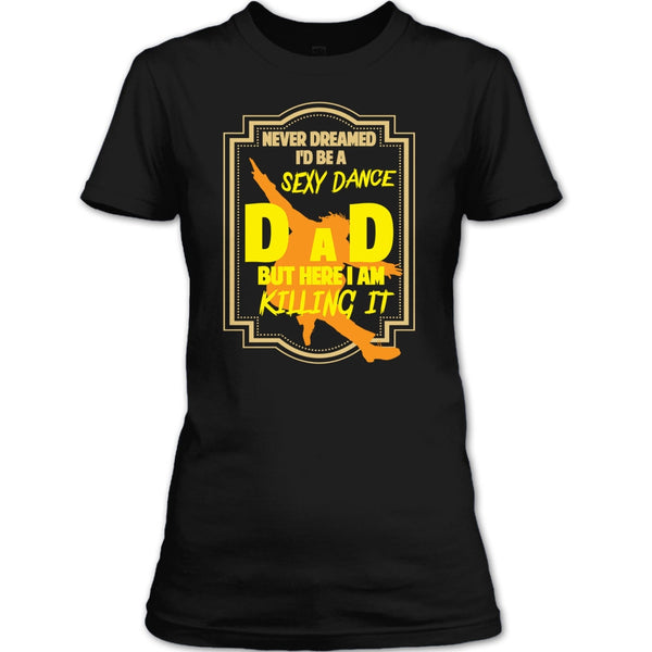 A black t-shirt with the shopify logo