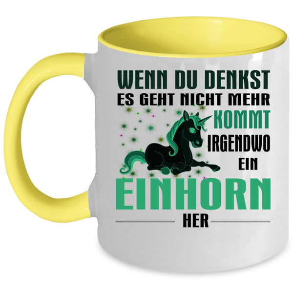 Gift For My Daughter Coffee Mug, Cute Unicorn Accent Mug