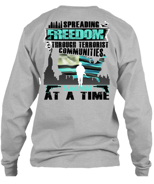 Spreading Freedom T Shirt, I Love Veteran T Shirt