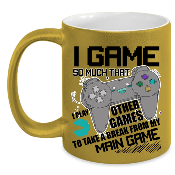 Funny Gift For Gamer Coffee Mug, I Game Accent Mug