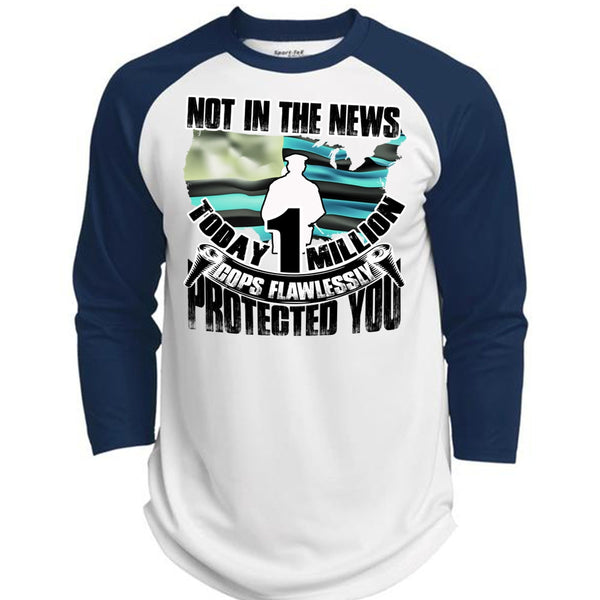 Cops Flawlessly Protected You T Shirt, I Love Police T Shirt, Awesome T-Shirts  (Polyester Game Baseball Jersey)