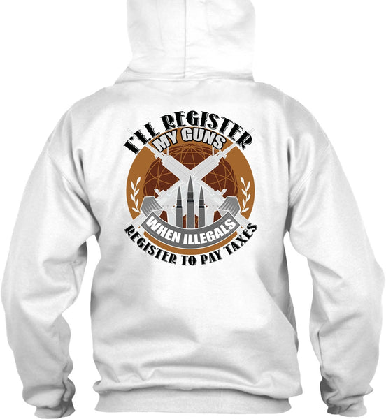 I'll Register My Guns T Shirt, I Love Veteran T Shirt