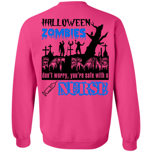 Wait For Halloween T Shirt, Halloween Zombies Eat Brains Sweatshirt