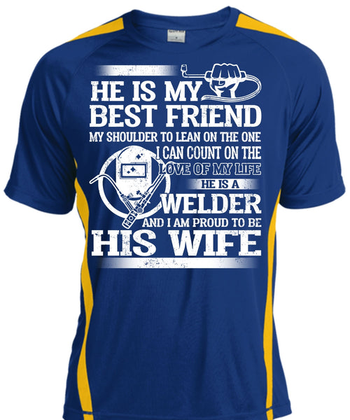 I Am Proud To Be His Wife T Shirt, He Is My Best Friend T Shirt, Cool Shirt