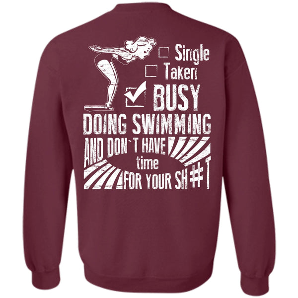 Being A Swimmer T Shirt, I Love Swimmer Sweatshirt