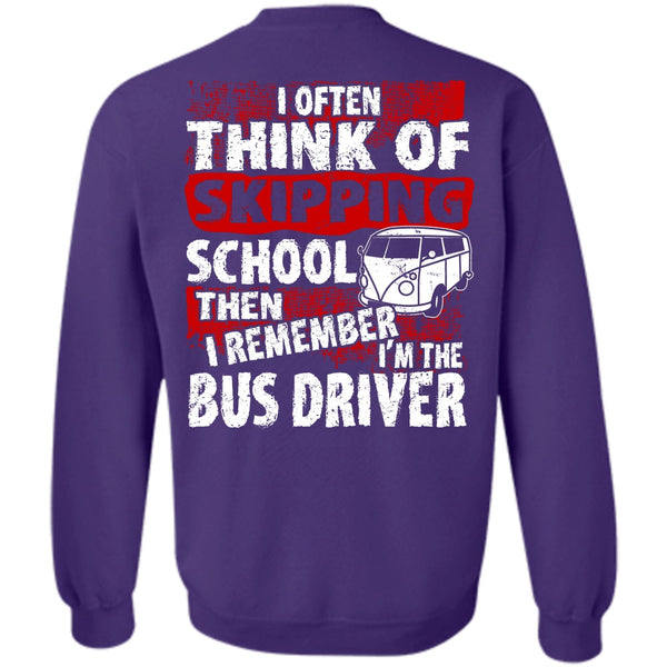 Skipping School T Shirt, I Love Bus Sweatshirt