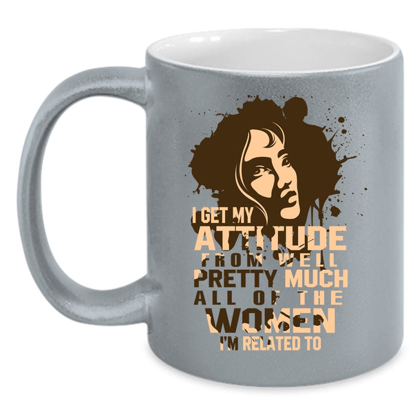 I Get My Attitude Coffee Mug, Cool Gift For My Wife Coffee Cup