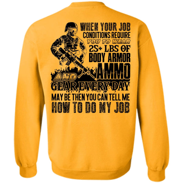 I Love Veteran T Shirt, Body Armor Ammo Sweatshirt
