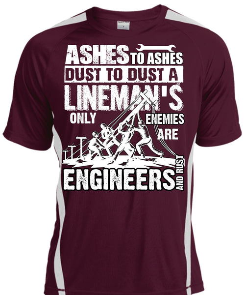 Lineman's Only Enemies T Shirt, Engineers And Rust T Shirt, Cool Shirt