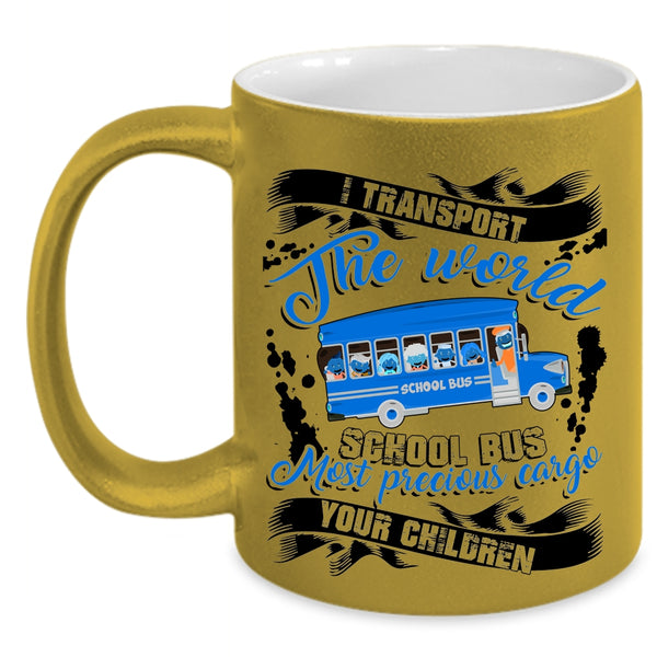 Funny Gift For Bus Driver Coffee Mug, Cool School Bus Accent Mug