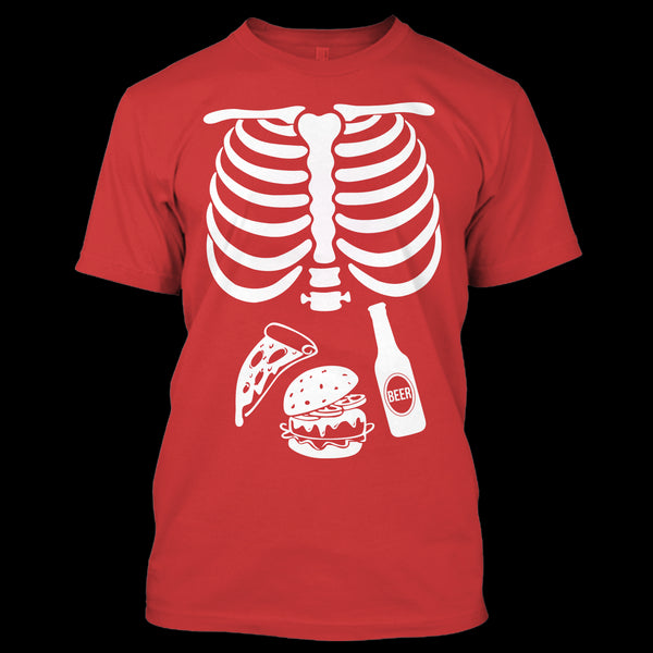 A black t-shirt with the shopify logo