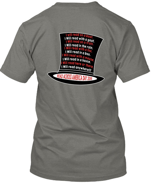 The Cat in the Hat T Shirt, I Will Read With A Goat T Shirt, Dr. Seuss T Shirt, I Will Read Here Or There T Shirt