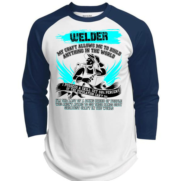 Welder My Craft Allows Me T Shirt, I Love Welding T Shirt, Awesome T-Shirts  (Polyester Game Baseball Jersey)