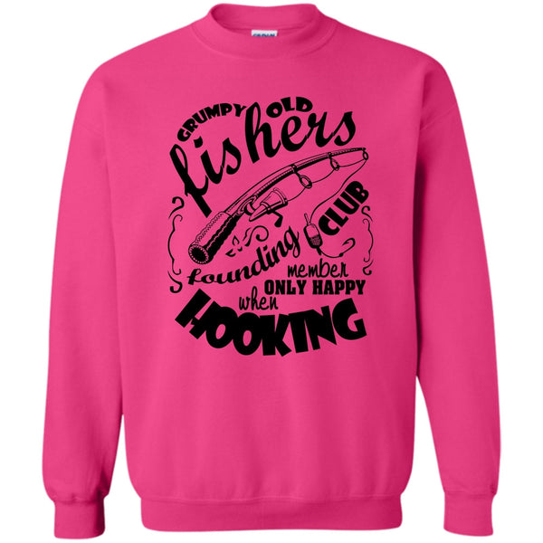 Coolest Fishing T Shirt, Grumpy Old Fishers Sweatshirt