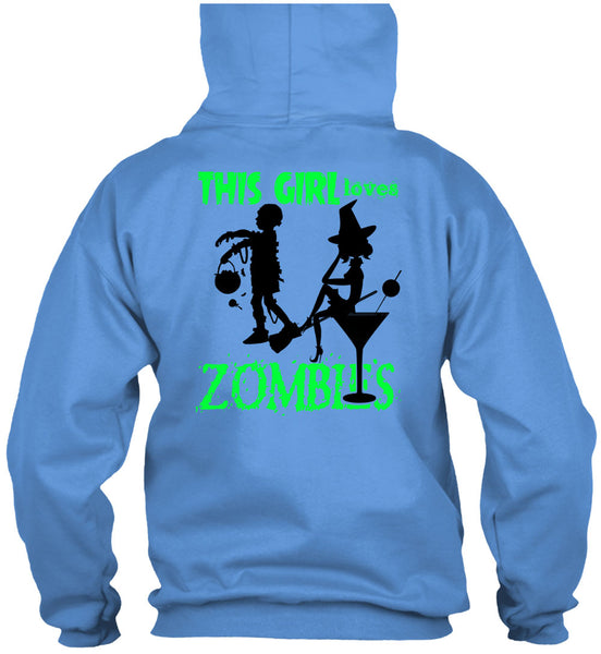This Girl Loves Zombies T Shirt, Wait For Halloween T Shirt